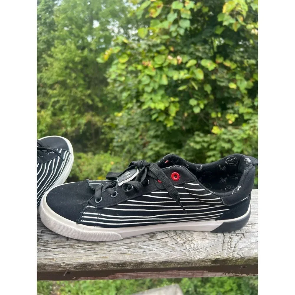 Nightmare Before Christmas Mens Sz 12 Low Top Jack Skellington Sneakers